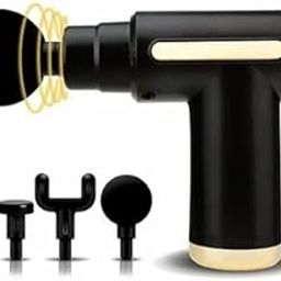 Ultragun Deep Tissue Massage Gun, 4 Interchangeable Heads, Percussion Therapy Device for Muscle Recovery, Black-image-14