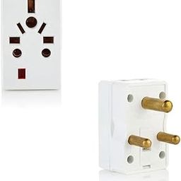 Hi-Plasst Universal Multi-Country Travel Adapter, Type-D Plug for Indian Socket for Imported Devices, Compatible with Plugs of US, UK, EU, and 150+ Countries | Built-in Fuse, LED Indicator (Pack of 2)-8