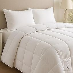 Indian Kingdom Pure White Hotel Collection Luxurious Down Comforter (Dohar) Quilt Oversized King (98x120) 1-Piece Comforter 500-TC 450 GSM Fill Power 100% Egyptian-Cotton Hypo-allergenic Comforter-image-6