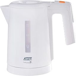 JVD Duchesse 1 Litre Kettle - 1310 Watts |PP Housing, Stainless Steel Heating Plate, Ivory, VDE Plug |Cool touch Body| Auto Shut-Off |Wider Mouth| White| Water Level Indicator-image-89