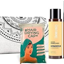 The IMMUNO Co. Hair Care Kit | Hair Growth Oil, Conditioning Scalp Spray & Soft Head Towel | For Dandruff, Dry Scalp & Hair Growth-image-55