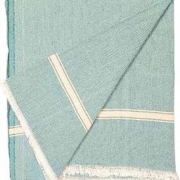 Arvore Bunkaar Pure Handloom Cotton Desi Khes, Double Size Summer/Yoga Blanket, Traditional Pattern (Green)-picture-4