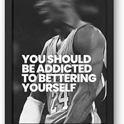 Kobe Bryant Framed Poster,A4 Size 8x12 Inches, Motivational Posters With Frame| NBA Frame|3mm Unbreakable Acrylic Glass| for Living Room, Bedroom, Office, Study Room, Hostels-image-44