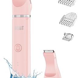 AIBRIT PRO Aibrit Electric Bikini Trimmer For Women-2 In 1 Electric Lady Clipper Pubic Hair Groomer Painless Hair Removal Razor Body Shaver,Portable Ladies Shaver With 2 Trimmer Heads,Ipx7 Waterproof-19