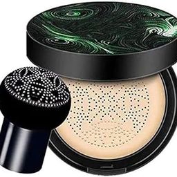 VBA BB Cream Air Cushion Foundation Korean Mushroom Head CC Cream Concealer Whitening Cosmetic Waterproof Brighten Face Base Tone Foundation (lvory White, 20 g) Matte Finish-28