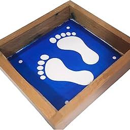 Anciently Lakshmi Padam Rangoli Stencil Wooden, Rangoli Sacha Wooden, 1 Piece (5x5 Inches)-image-28