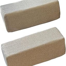 UJEAVETTE Office Chair Armrest Pads with Removable Washable Cover Lightweight Arm Pads Beige-image-63