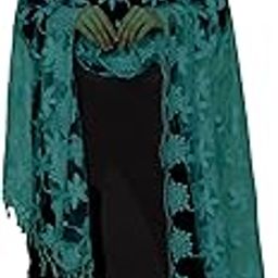 Zen Women's Heavy Embroidered Net Dupatta, Traditional Style-16