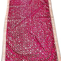 Shawl for Saibaba Murti Statue Om Sai Ram Idol Shawl for God Prayer Pooja for Men Women, Velvet Embrodery, 2 x 1 Meter, Pack of 1-image-39