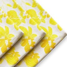 Cotton Printed Fabric Material | Unstitched Cotton Fabric for Kurti, Dresses, Suit | Top - 2.5 Meters | Cotton Fabric Suit for Women (Yellow)-image-22