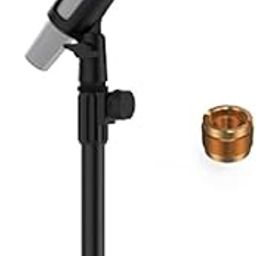 Mic Stand Desk, Ohuhu Desktop Microphone Stand, Adjustable Table Mic Stand with 180 Adjustable Clamp, Metal 5/8" Male to 3/8" Female Adapter Compatible with Blue Yeti Snowball & Other Microphones-24
