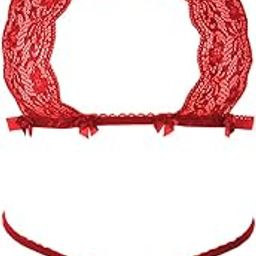 PsychovestSexy Lace Striped Lingerie Set – Hot Bra & Thong Panty for Women | Stylish Babydoll Night Dress | Fantasy Bikini Honeymoon Outfit | Valentine’s Romantic Wear-image-75