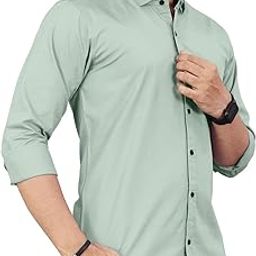 Men's Cotton Full Sleeve Shirt | Regular Fit Casual & Formal Wear with Patch Pocket-image-10