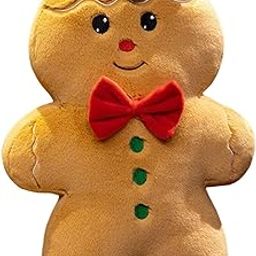 MYADDICTION Plush Christmas Couch Pillow Sofa Cushion for Display Cabinets Bedrooms Cars Gingerbread Man-image-59