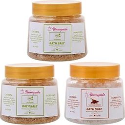 ILLUMYNATE Combo Jasmine & Sandalwood Bath Salt 250g for Body Muscle Pain Relieffor Men & Women (Pack of 3)-image-66