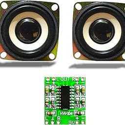 SP Combo of Mini 3Watt Speaker 4ohm Speaker with PAM8403 Mini 2 Channel 3W Stereo Class D Audio Power Amplifier Module Board Multicolor (Pam8403+2x3wspeaker)-8