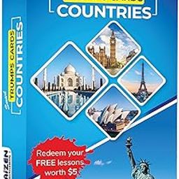 Kaizen MicroLessons Country Trump Cards – Fun and Engaging Trump Cards for Kids – Family General Knowledge Cards with QR Codes – Interactive Trump Game for 6-99 Year Olds-25