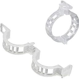 Plant Vegetable Stem Support Clips for Garden Nursery Greenhouse Set of 100 Pcs (White)-image-45