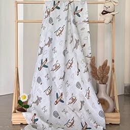LILY LAMA Born to Fly Swaddle - 100% Organic Muslin, Multi-Color, Soft & Breathable | Perfect for Newborns & Infants | Large Size | Made in India-image-1