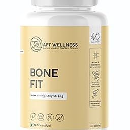 AptWellness Bone Fit Calcium & Vitamin D3 Tablets – Herbal Calcium Supplement for Strong Bones – High Absorption Formula with Magnesium, Zinc & Protein – For Women, Men & Seniors-image-34