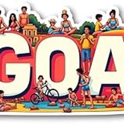 Goa State Theme Souvenir Wooden Fridge Magnet for Refrigerator - Goa Printed Magnet for Office, Kitchen and Home Decoration | Perfect Souvenir Gift | Pack of 1 | Size 3x3 Inch-image-93