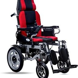 AASRAA POWER PLUS (RED) | Electric Wheelchair | Reclining Backrest | Smart Joystick | Shock-Absorbing Wheels | Elevating Footrest | Swing Amresrest | 1 YEAR FULL WARRANTY | LIFETIME SPARE SUPPORT-image-6