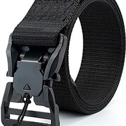 Nylon Tactical Belt, Military Style Webbing with Quick-Release alloy magnetic Buckle belt for men-image-38