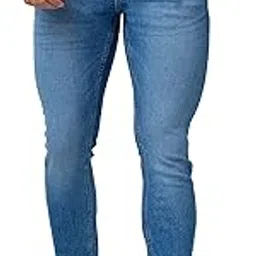 spykar Men Mid Blue Cotton Stretch Super Slim Fit Tapered Length Jeans (Super Skinny)-picture-28