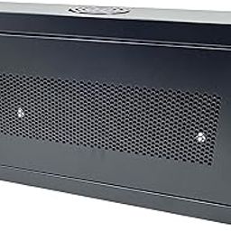 6U 19" Slim SoHo Wall Mount Rack Cabinet Enclosure 6" Depth - Black-30