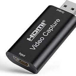 RuhZa Audio Video Capture Cards, HDMI to USB 2.0/USB High Definition Full HD 1080p 30fps Record via DSLR Camcorder Action Cam for Acquisition,Live Streaming,Gaming,Teaching,Conference-18