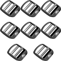 Zinc Alloy Buckles, Metal Ladder Lock Buckle Slider Adjustable for Backpack Strap Accessories 25mm(Black)-image-6