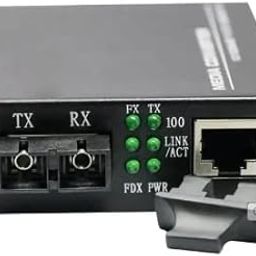 Hanutech Single Mode Dual Fiber to Ethernet Media Converter 10/100/1000 Base-Tx To 1000 Base-Fx SMSF Upto 25KM-12