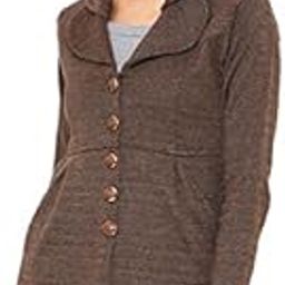 Women's Buttoned Collar Coat/Cardigan with Pockets for Winter-image-13