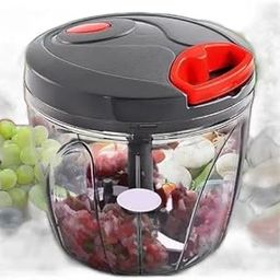 Shiv Jumbo Handy Vegetable Fruit Chopper, Black 900ml, 5 Stainless Steel Blades, Multi-Purpose Kitchen Cutting Tool-image-21