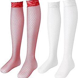CALANDIS™ 2pairs Women Fishnet Lace Mesh High Thigh Stockings Long Socks | Stockings & Thigh-Highs | Hosiery & Socks | Womens Clothing-image-37