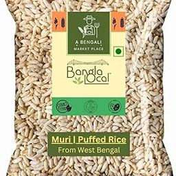 Bengali Muri 1 KG - Sourced from West Bengal | No sand and Mild Salty | Puffed Rice | No additives - Healthy Snack-image-35
