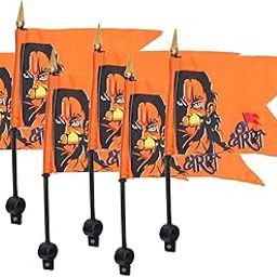 Majik Lord Hanuman Ji Flag with Stick | Print Flag Cloth Jai Shree Hanuman Ji Face Cloth Flag forBike Motorcycle Cycle (Set of 6)-20
