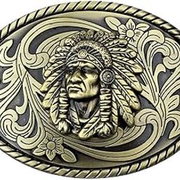 Native American Indian Warrior Chief Belt Buckle Casual Mens Belt Buckle | Clothing Shoes & Accessories | Mens Accessories | Belt Buckles-image-25