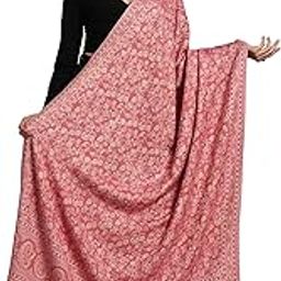 Womens Shawl, Soft Acrylic Wool, Pasiley Weave Design-image-86