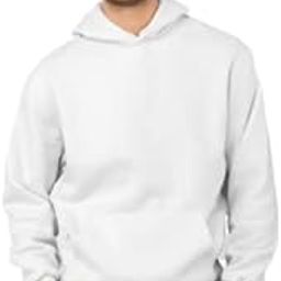 Men's Casual Hooded Neck Regular Fit Fleece Plain Printed Hoodie for Winters Wear (XXL, White) (M-Hoodi (Plain) Whte-XXL)-image-35