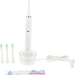 Electric Automatic Adult Toothbrush + 3 Replacement Head for Oral Care White-image-48