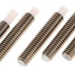 UniQMart 5Pieces 3D V6 Throat Hotend Stainless Steel Remote Feeding Teflon Tube 30mm-25