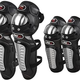 ELTRON TURBO Motorcycle Imported Quality Breathable Adjustable Elbow & Knee Guard Pads Brace Attractive & PROTACTIVE Bikers and Riders Motorcycle Knee and Elbow Protector Free Size (Black)-23