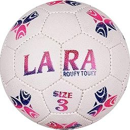 Lara FB-03 New Kids Rubber Football & 1 Needle Pin, Size 3 for Kids and Children (for All Age Groups Kids,(Multicolour)-35