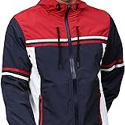 Men's Zip-Front Jacket With Insert Pocket For Casual Wear | Hooded Neck | Long Sleeve | Zipper Closure | Polyester Jacket Crafted With Comfort Fit For Everyday Wear-0