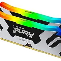 Kingston Fury Renegade Black RGB XMP 32GB 8000MT/s DDR5 CL38 DIMM (Kit of 2) Desktop Gaming Memory - KF580C38RSAK2-32-3