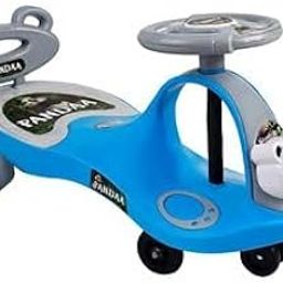 PRETEENS Panda Swing Car for Kids Ride on Car for Kids Smooth Ride Pull Along Toys, Elegant Design and Comfortable Seats, Baby Magic Car -(Blue)-image-65