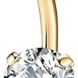 Metal Gold Plated Crystals Charm Belly Button Navel Ring for Women and Girls (BB0156) 1 Pc-50