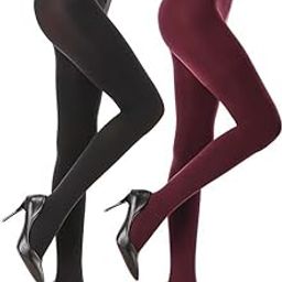 Semi Opaque Tights for Women - 70D Microfiber Control Top Pantyhose-image-89