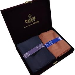 Fabrics Men's Cotton Shirt and Trouser Unstitched Fabric Set - Velvet Gift Pack (Multicolour_Free Size) 11-image-86